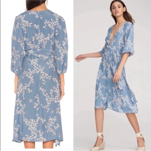 Faithfull the Brand Chloe Corn Flower Midi Dress 2 - Picture 5 of 15